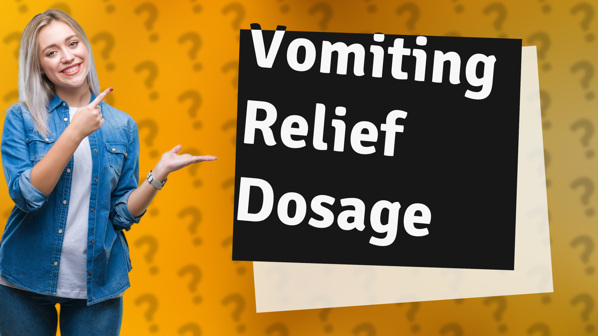 Vomiting Relief Dosage