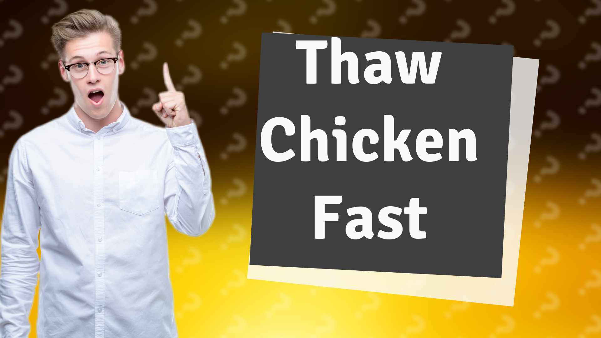 Thaw Chicken Fast