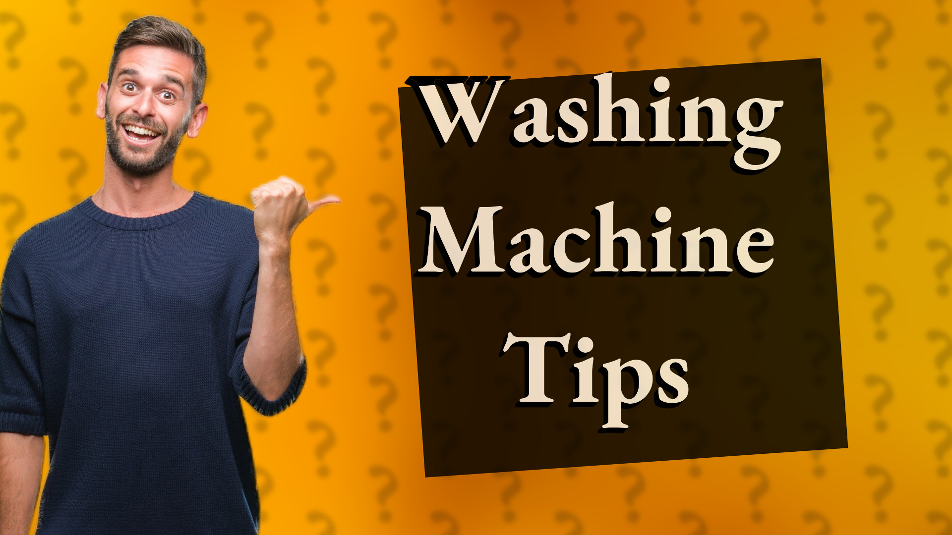 Washing Machine Tips