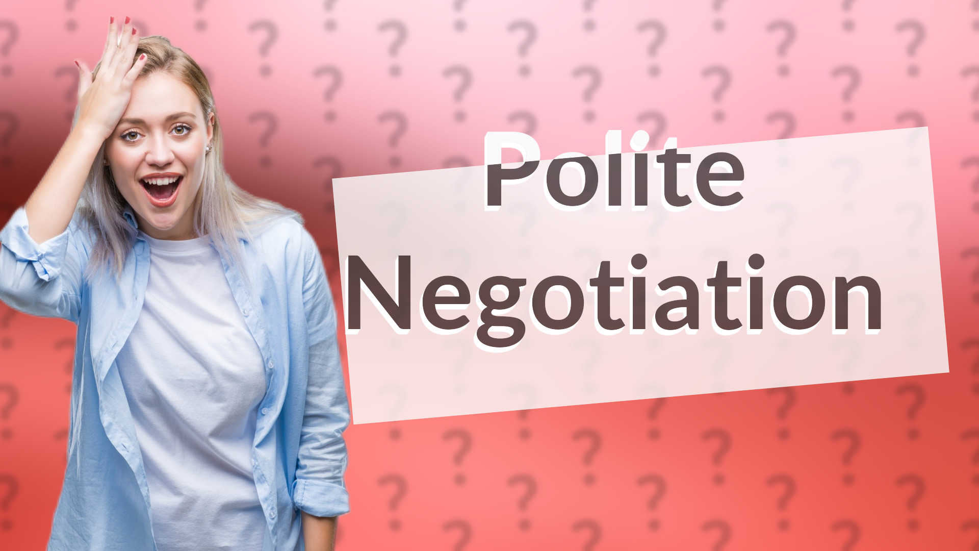 Polite Negotiation