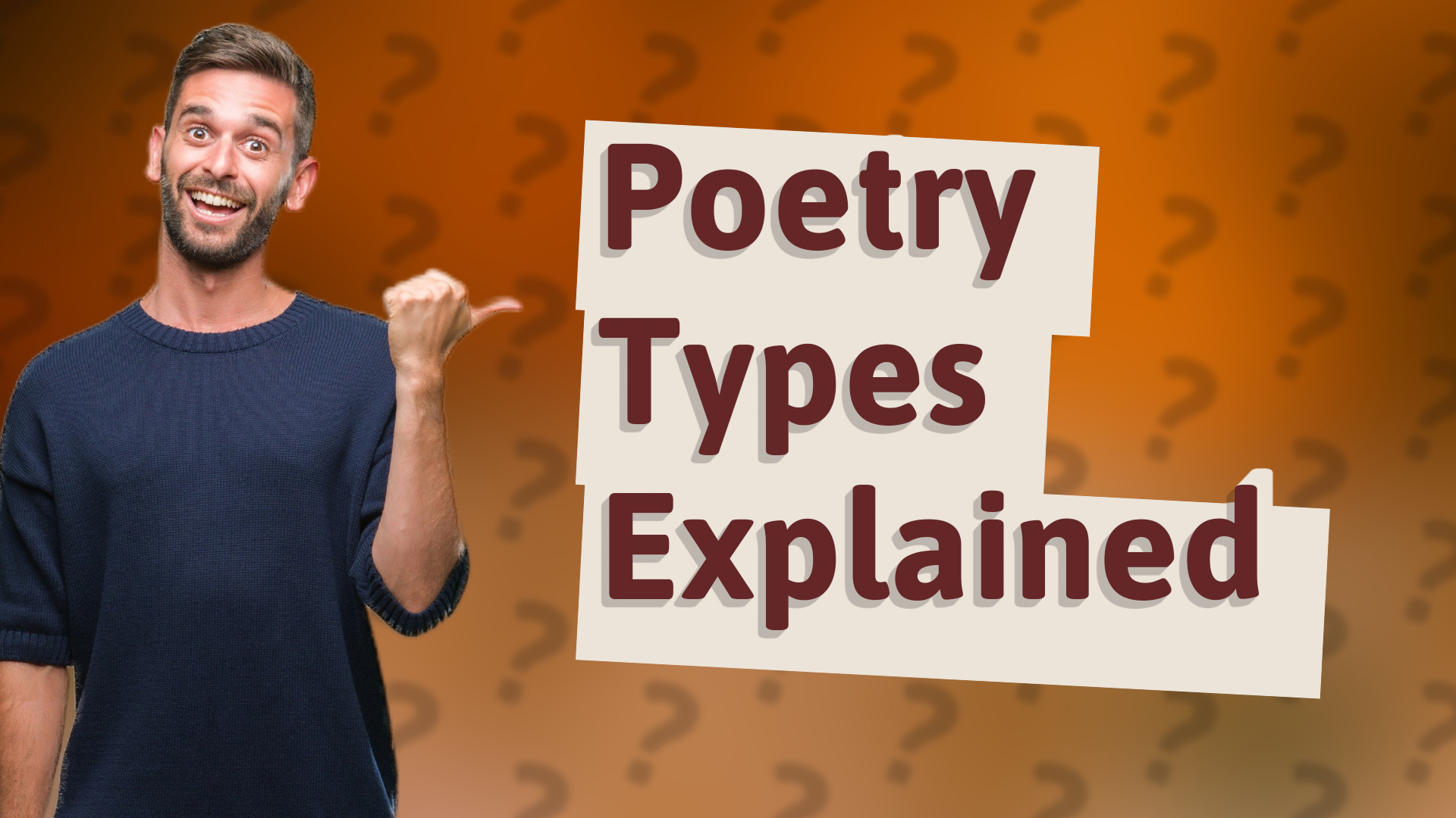 Poetry Types Explained