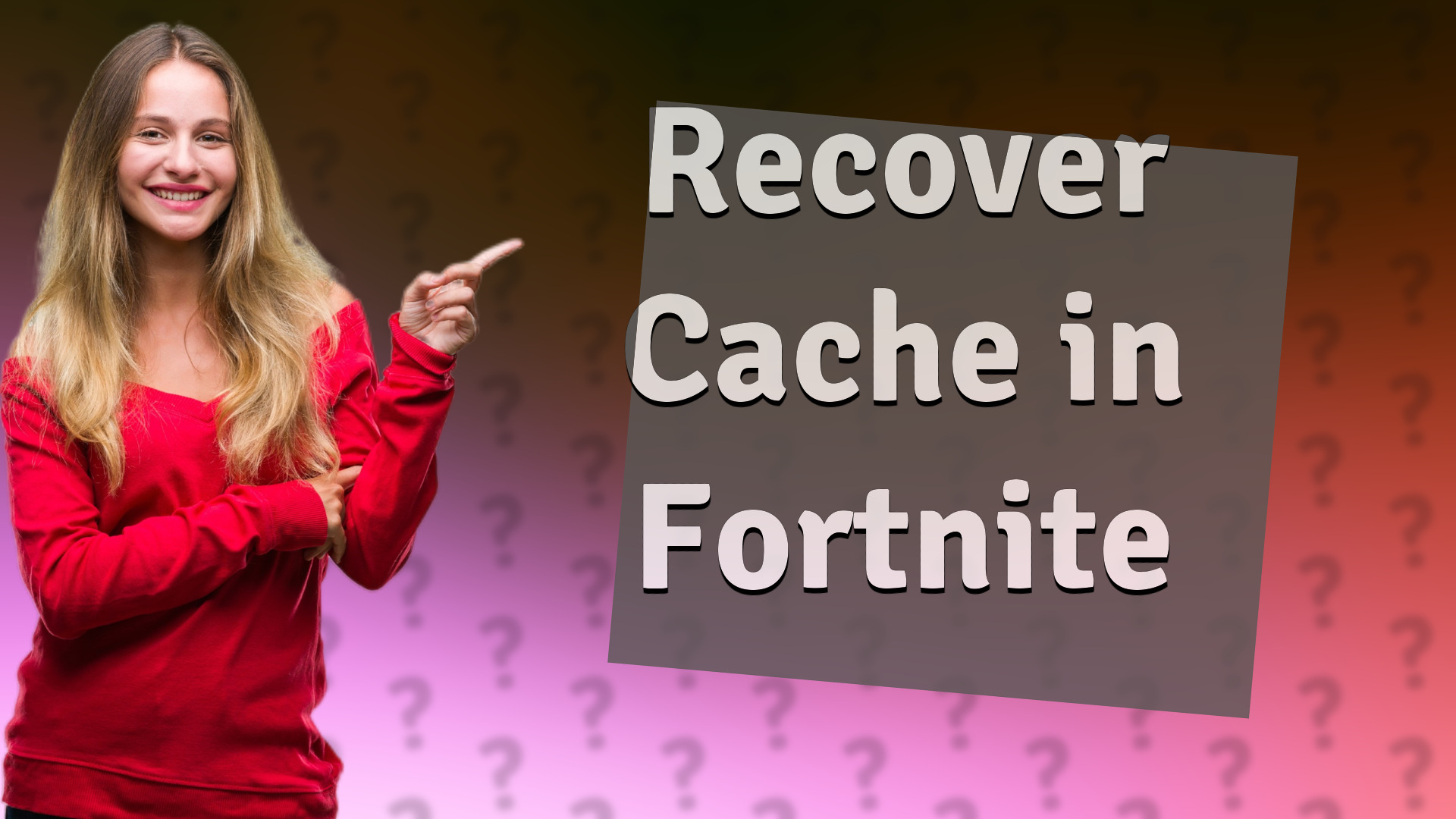 Recover Cache in Fortnite