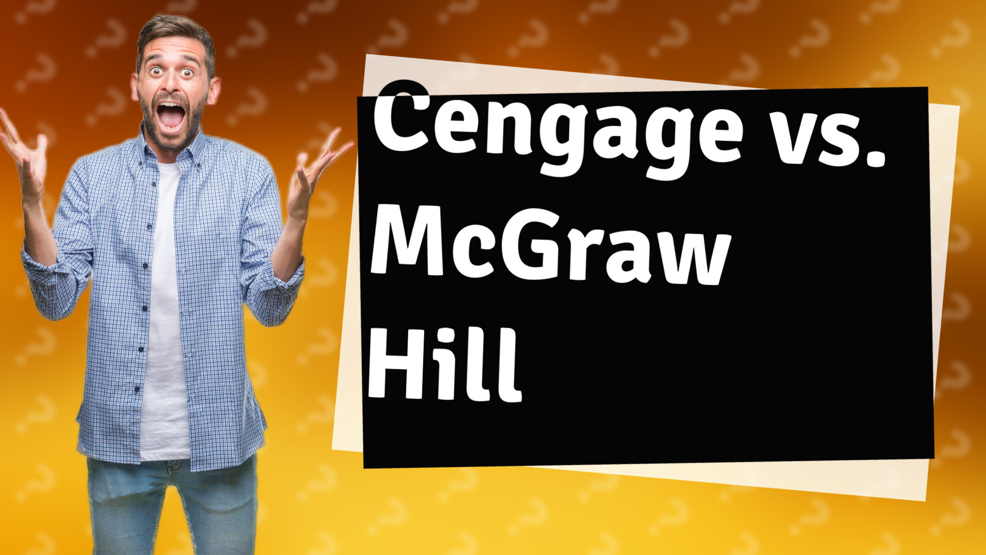 Cengage vs. McGraw Hill