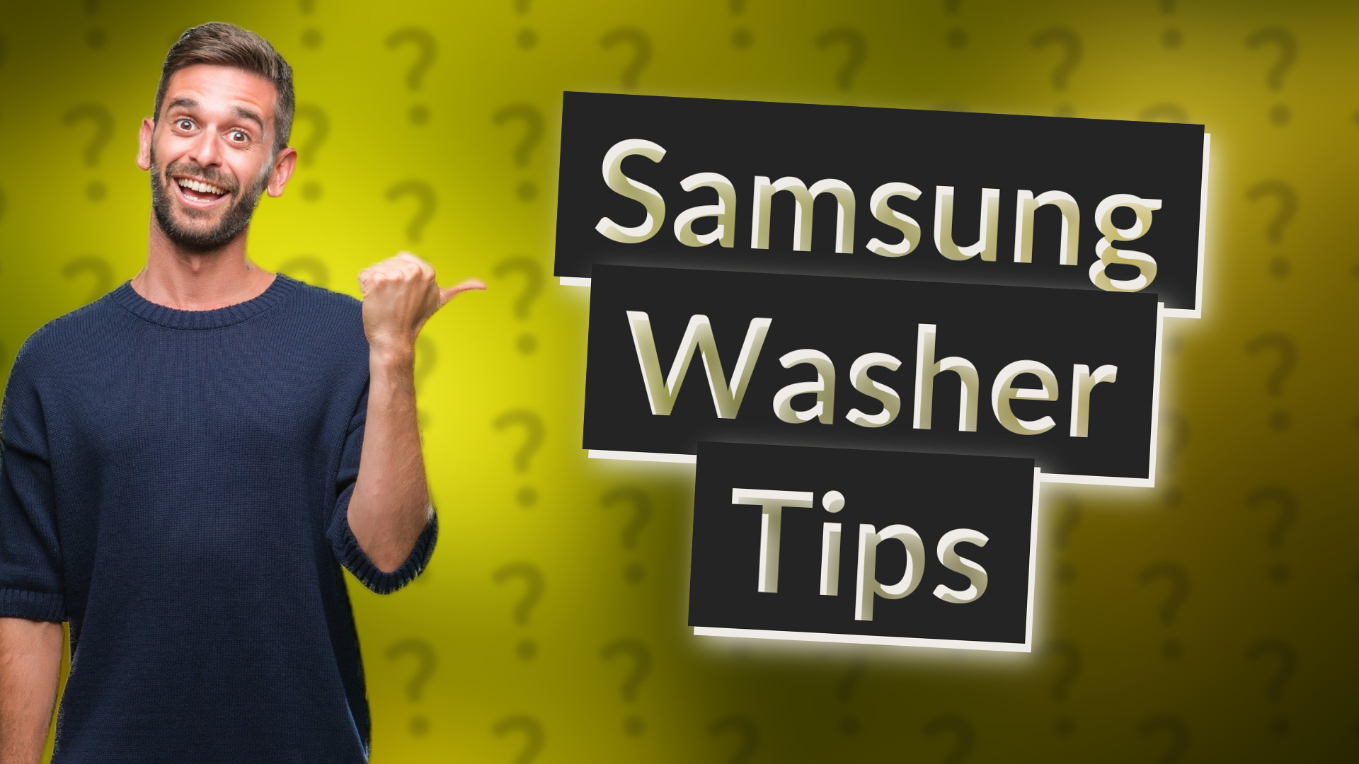 Samsung Washer Tips