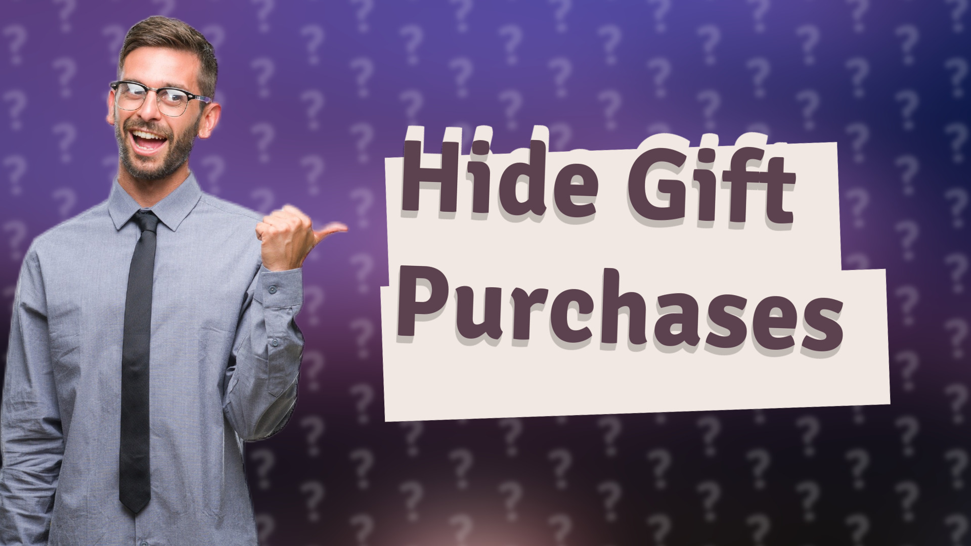 Hide Gift Purchases