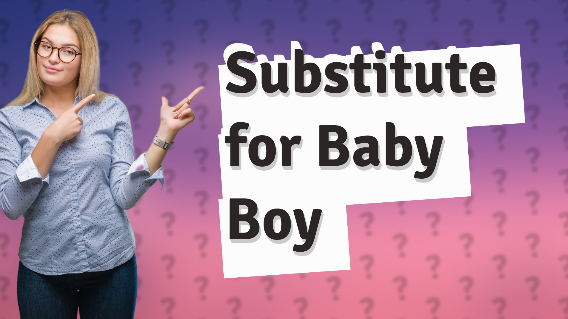 Substitute for Baby Boy