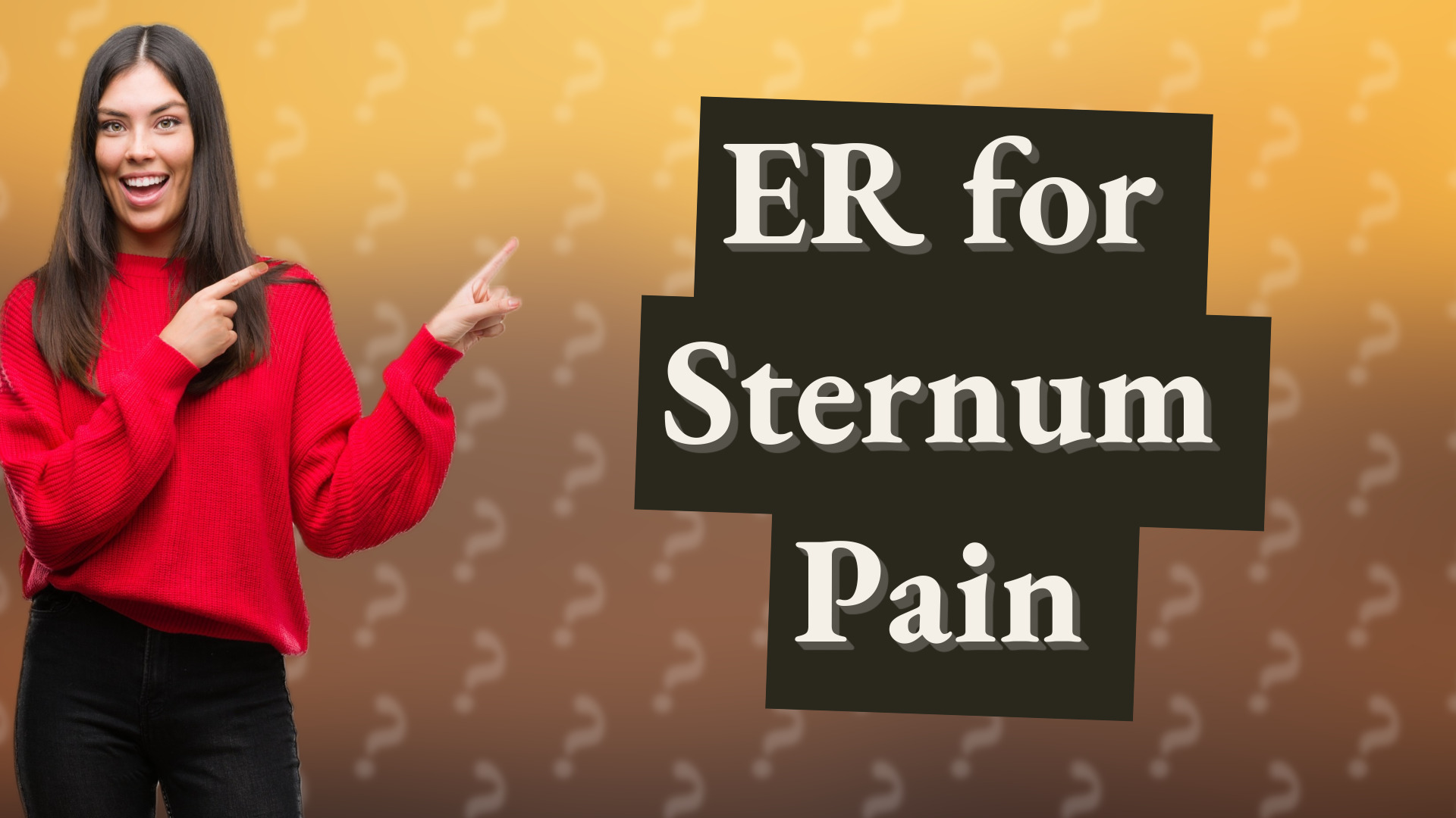 ER for Sternum Pain
