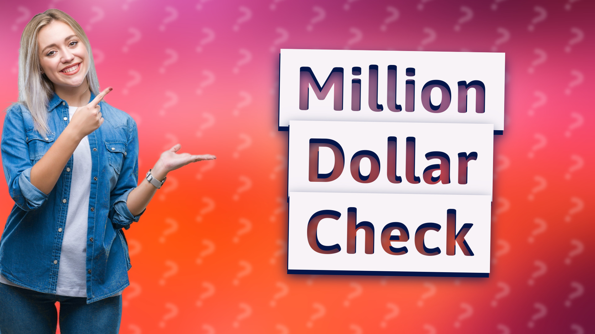 Million Dollar Check