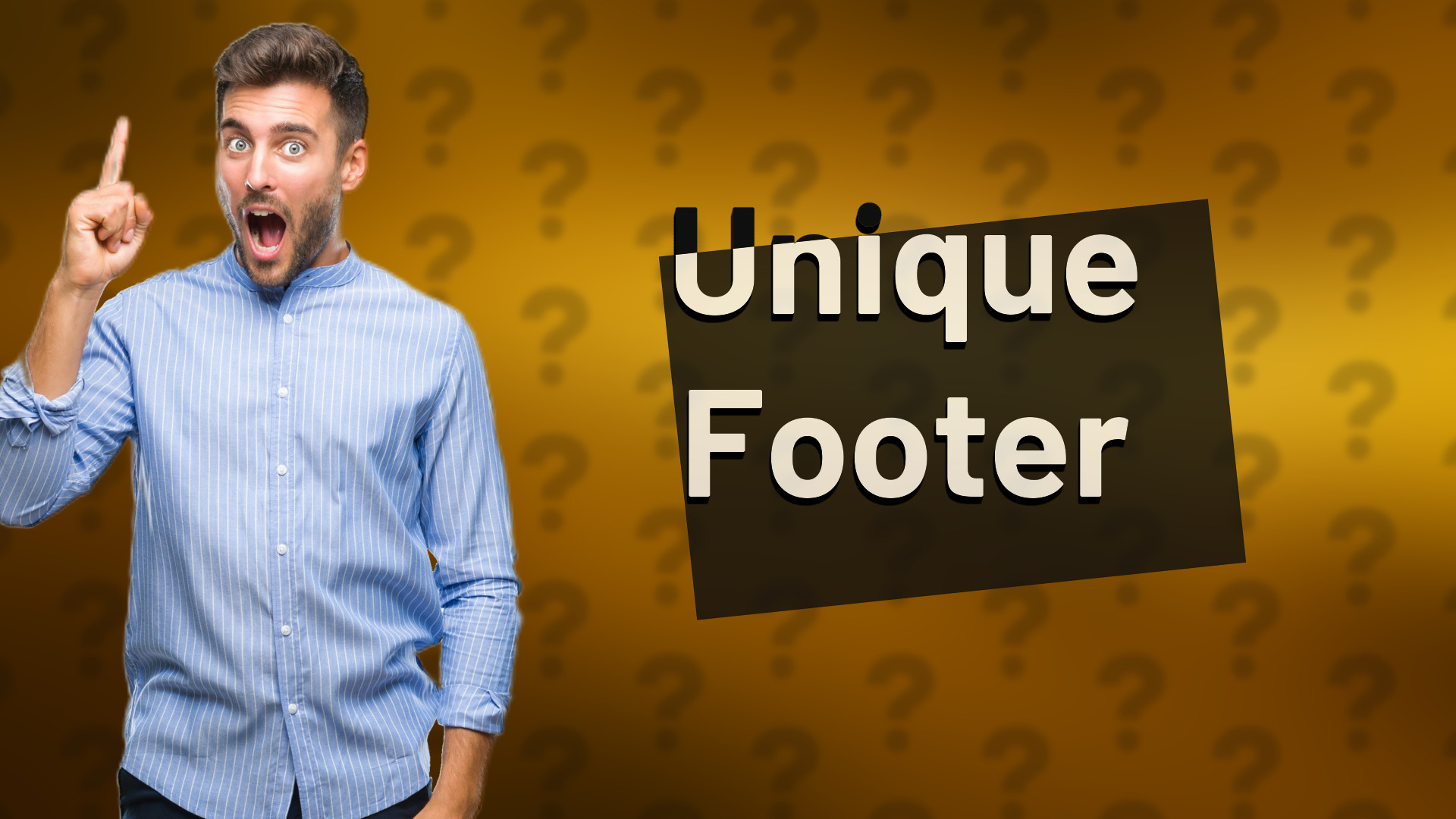 Unique Footer