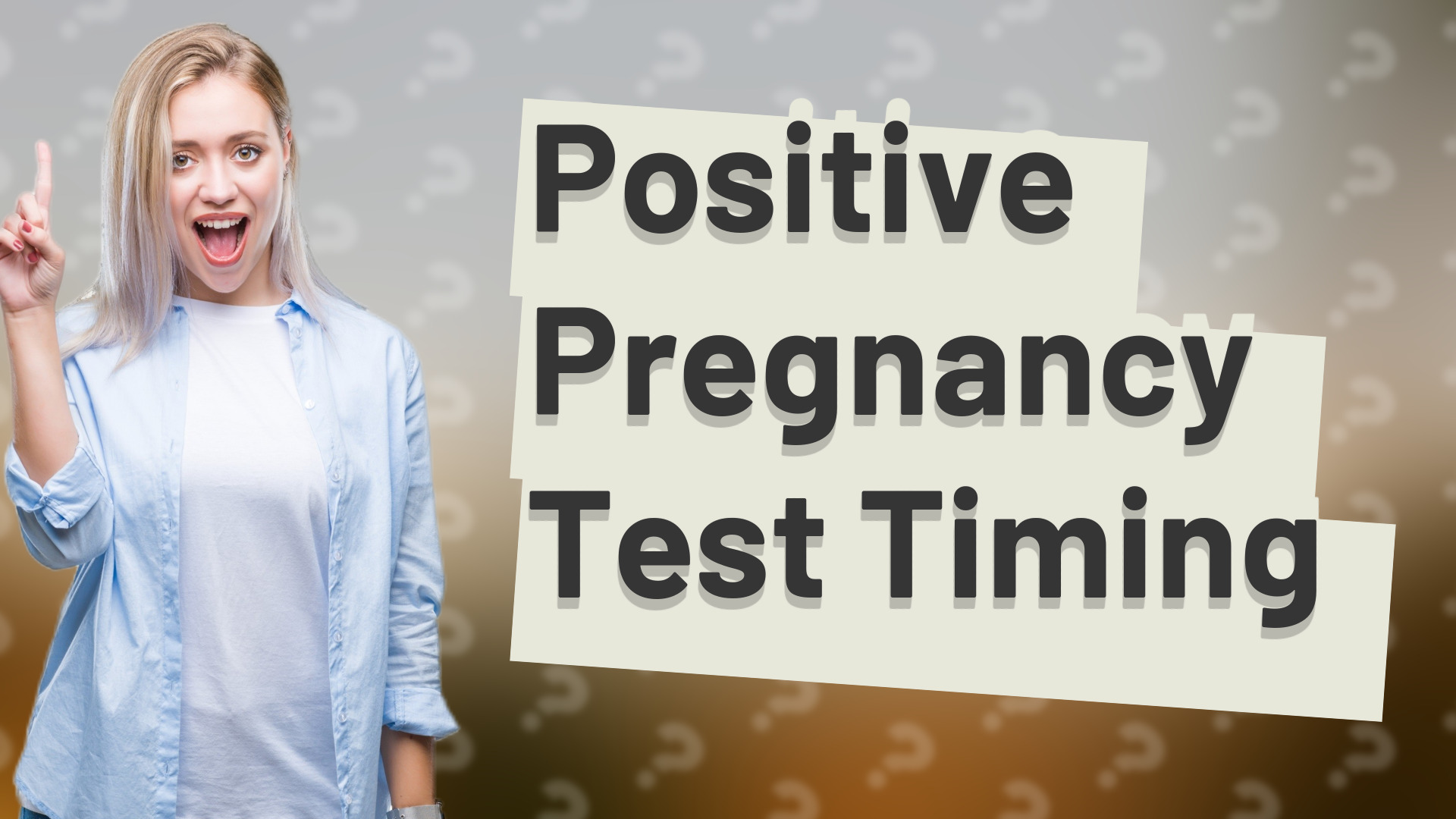 Positive Pregnancy Test Timing