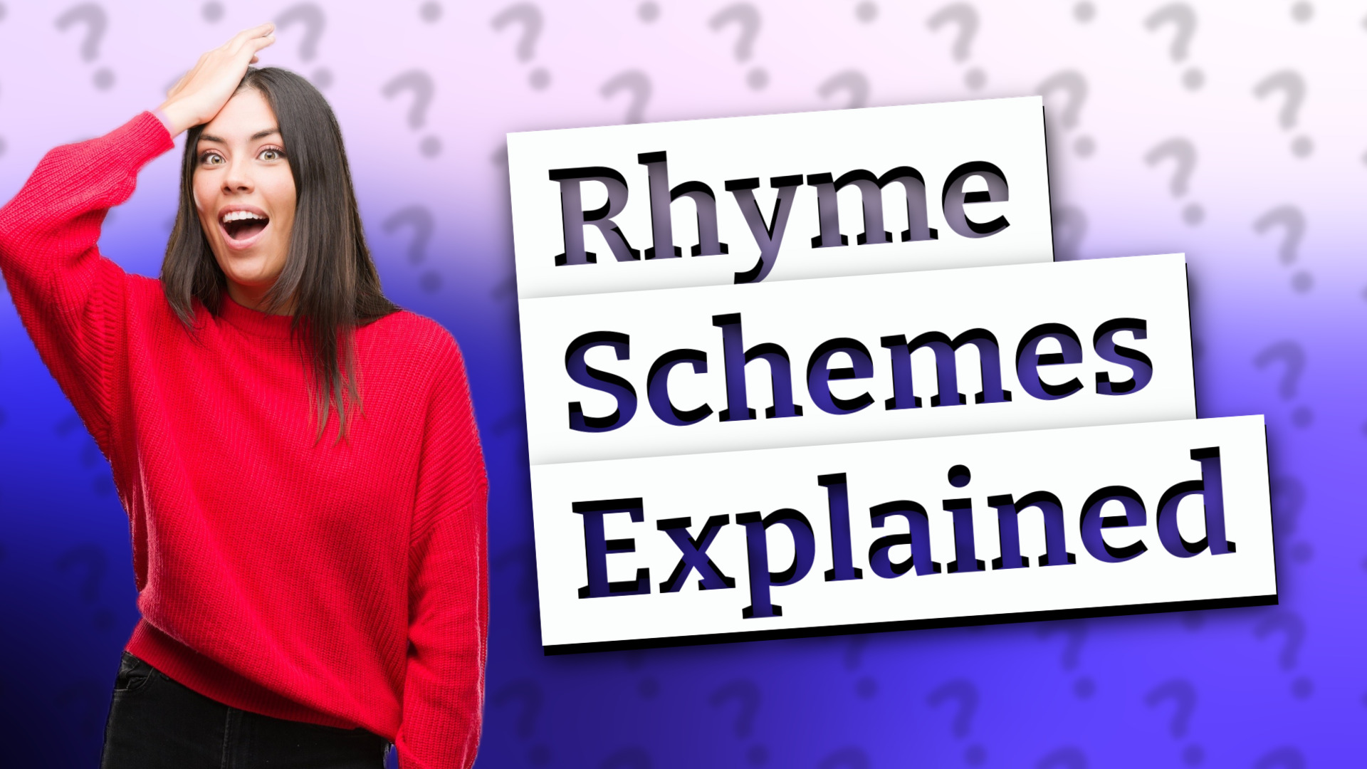Rhyme Schemes Explained