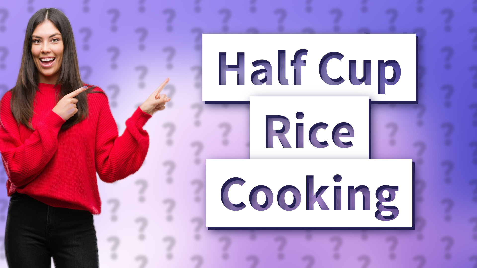 Half Cup Rice Cooking