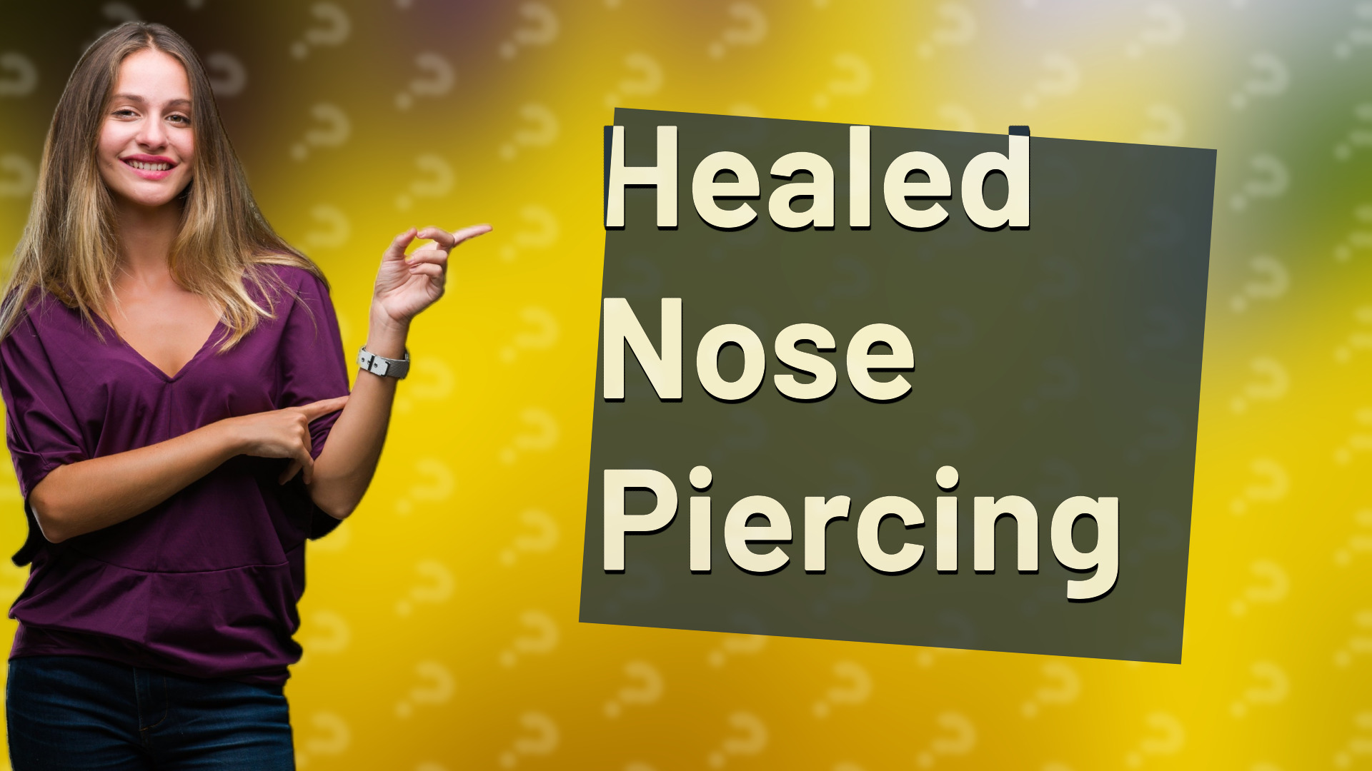Healed Nose Piercing