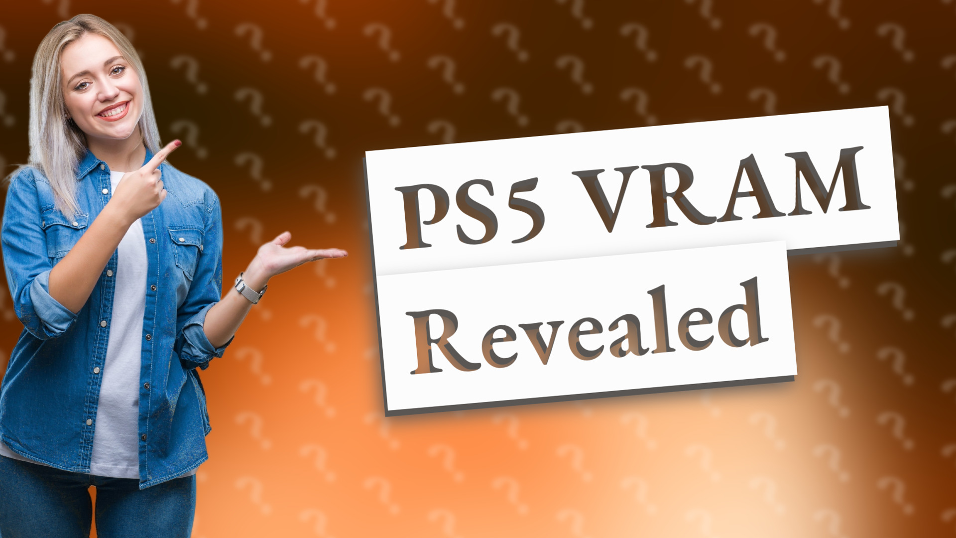 PS5 VRAM Revealed
