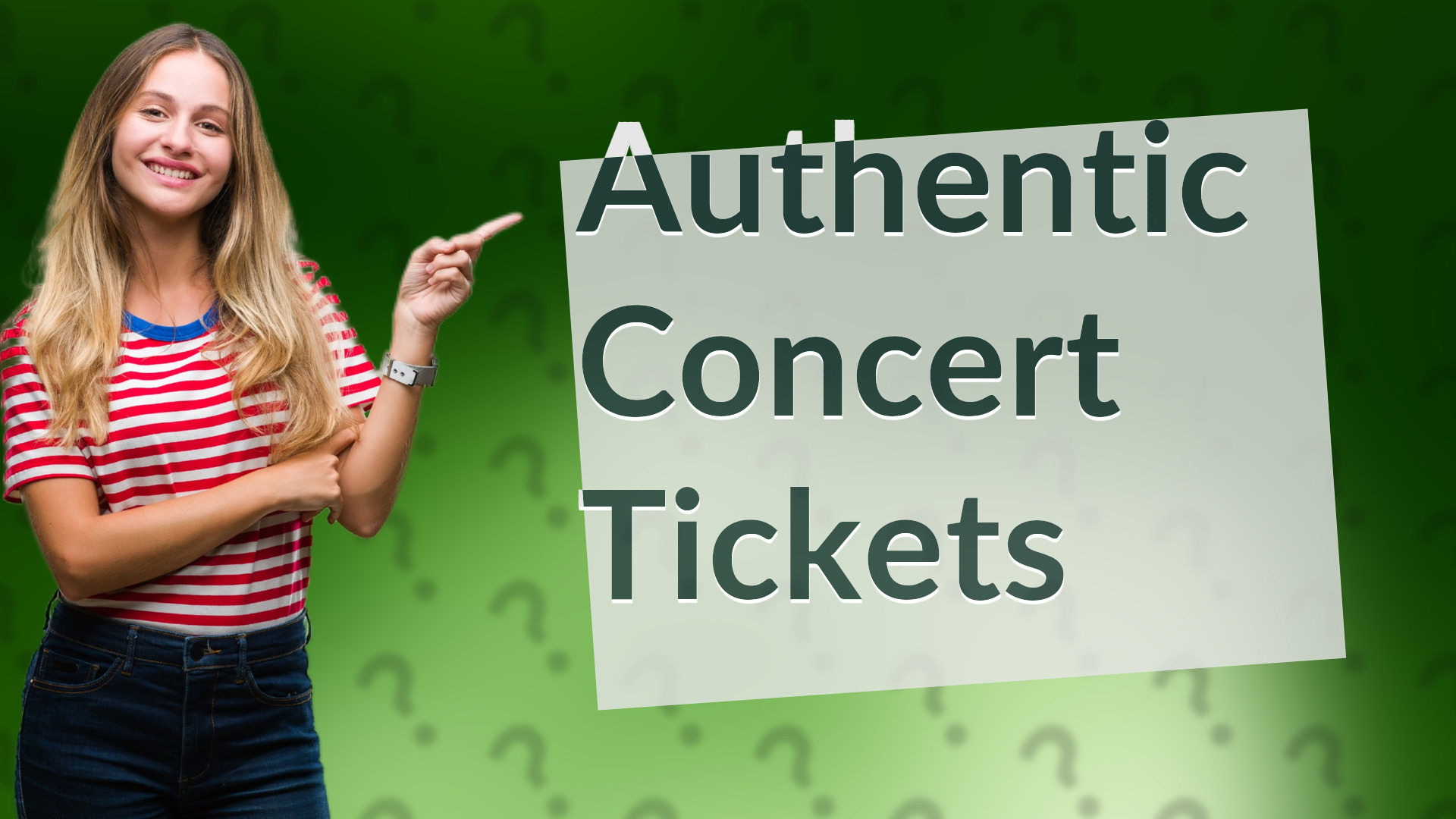 Authentic Concert Tickets