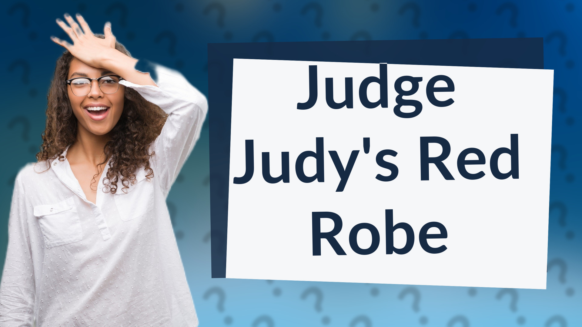 Judge Judy's Red Robe