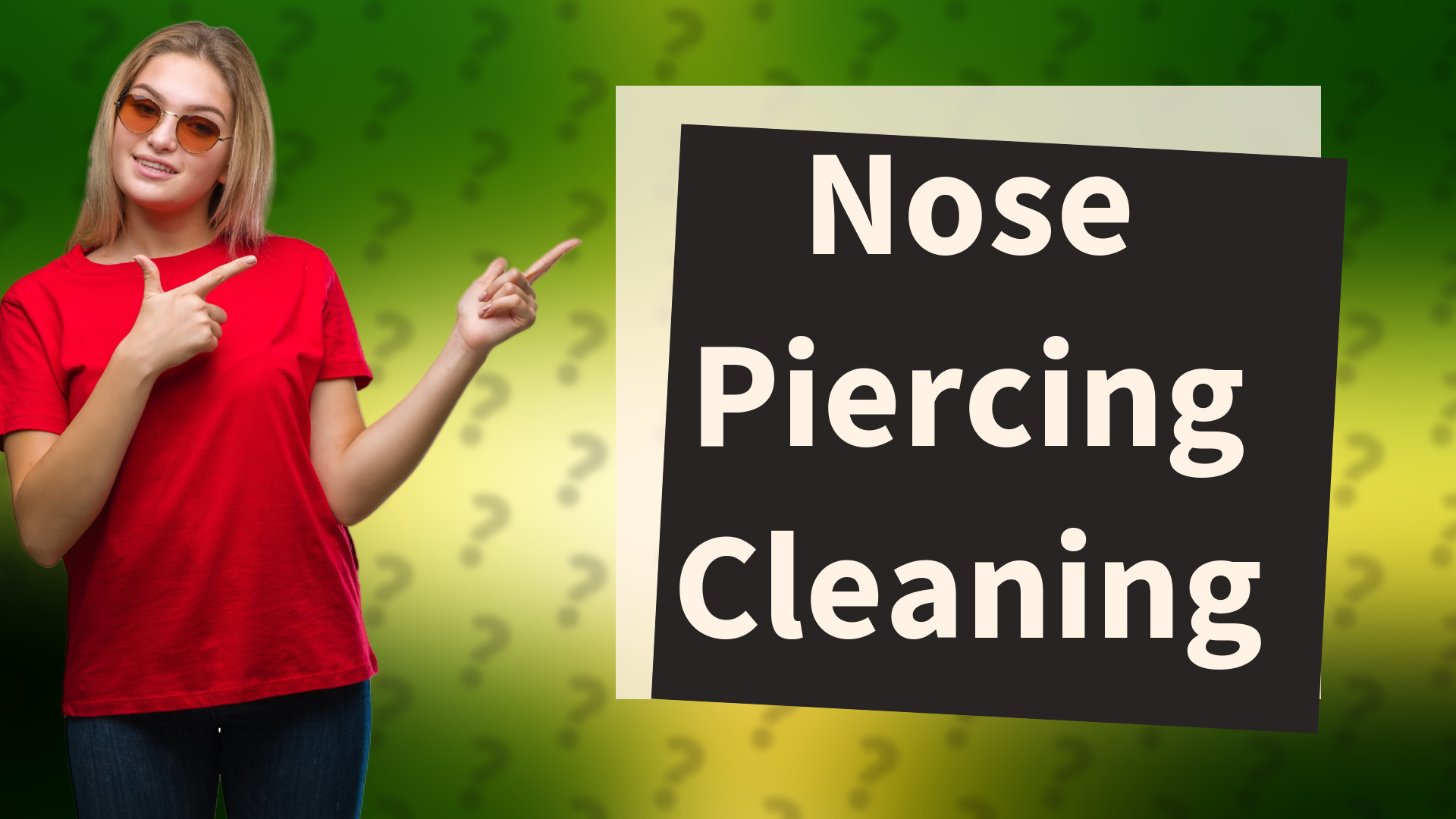 Nose Piercing Cleaning