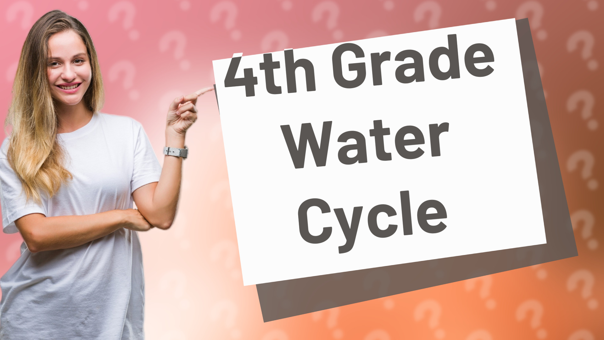 4th Grade Water Cycle