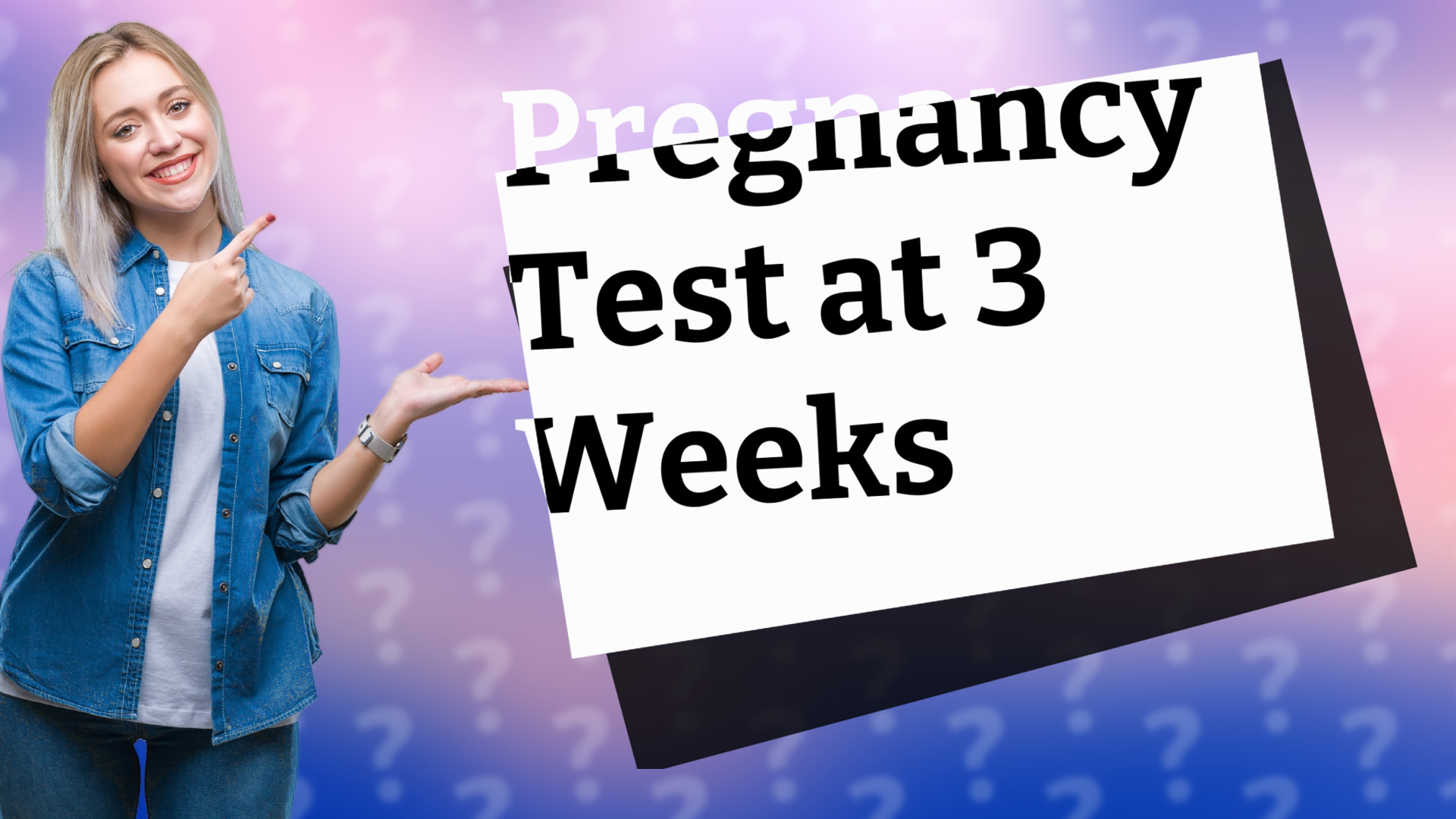 Pregnancy Test at 3 Weeks