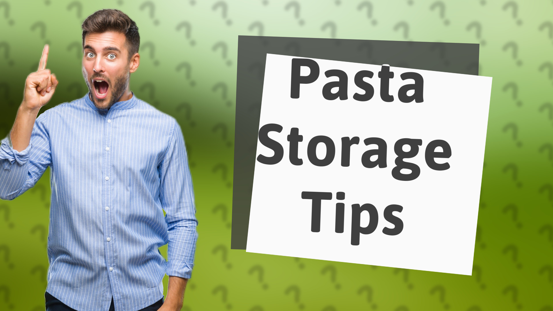 Pasta Storage Tips