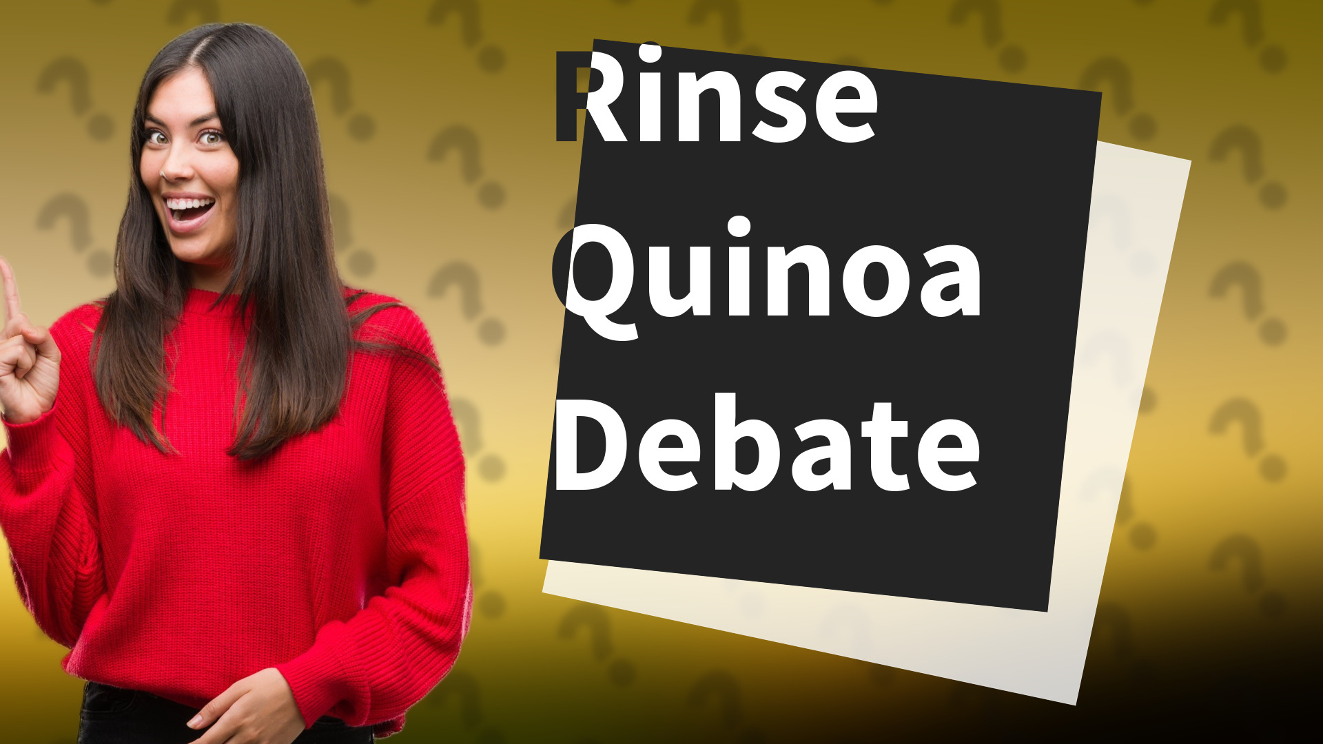 Rinse Quinoa Debate