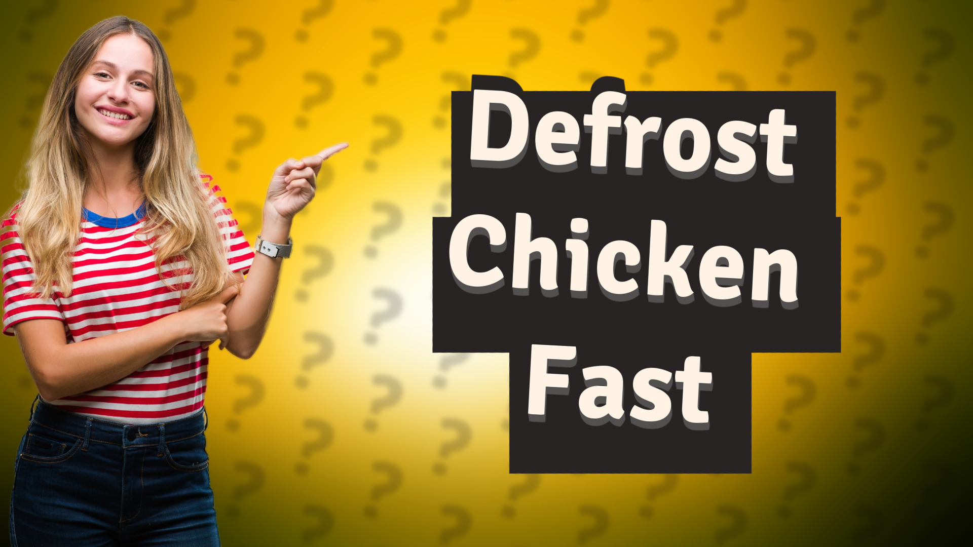 Defrost Chicken Fast