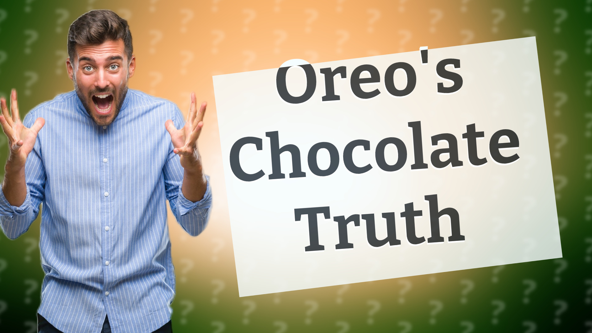 Oreo's Chocolate Truth