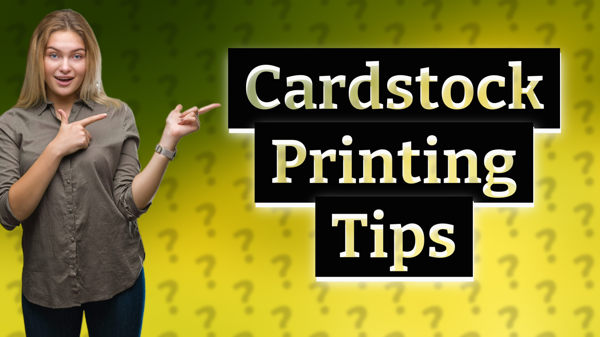 Cardstock Printing Tips