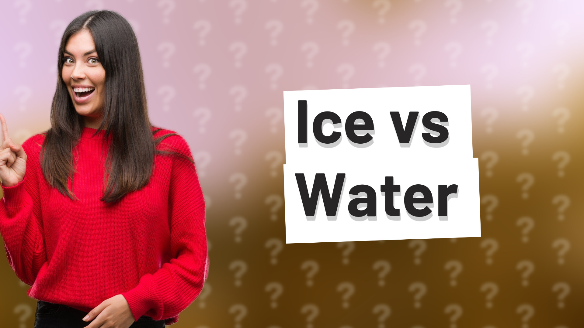 Ice vs Water