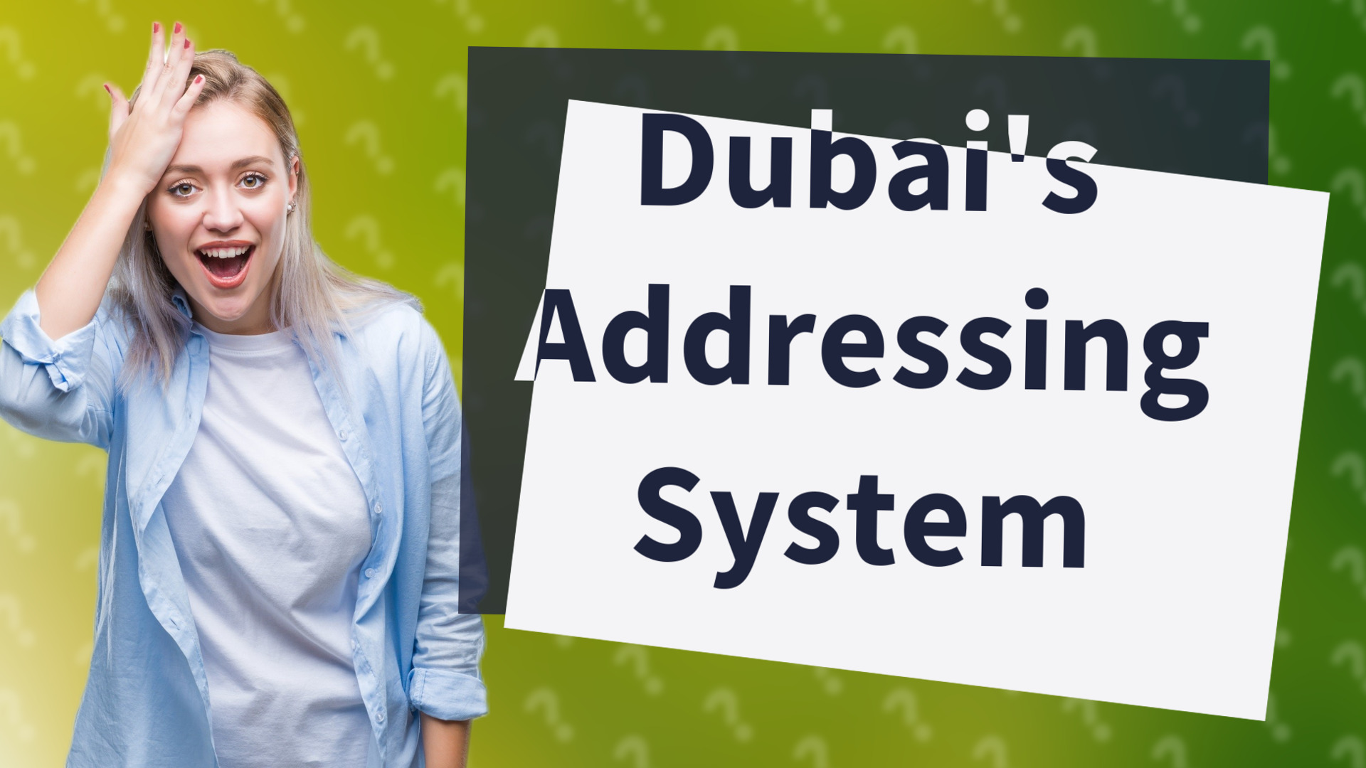 Dubai's Addressing System