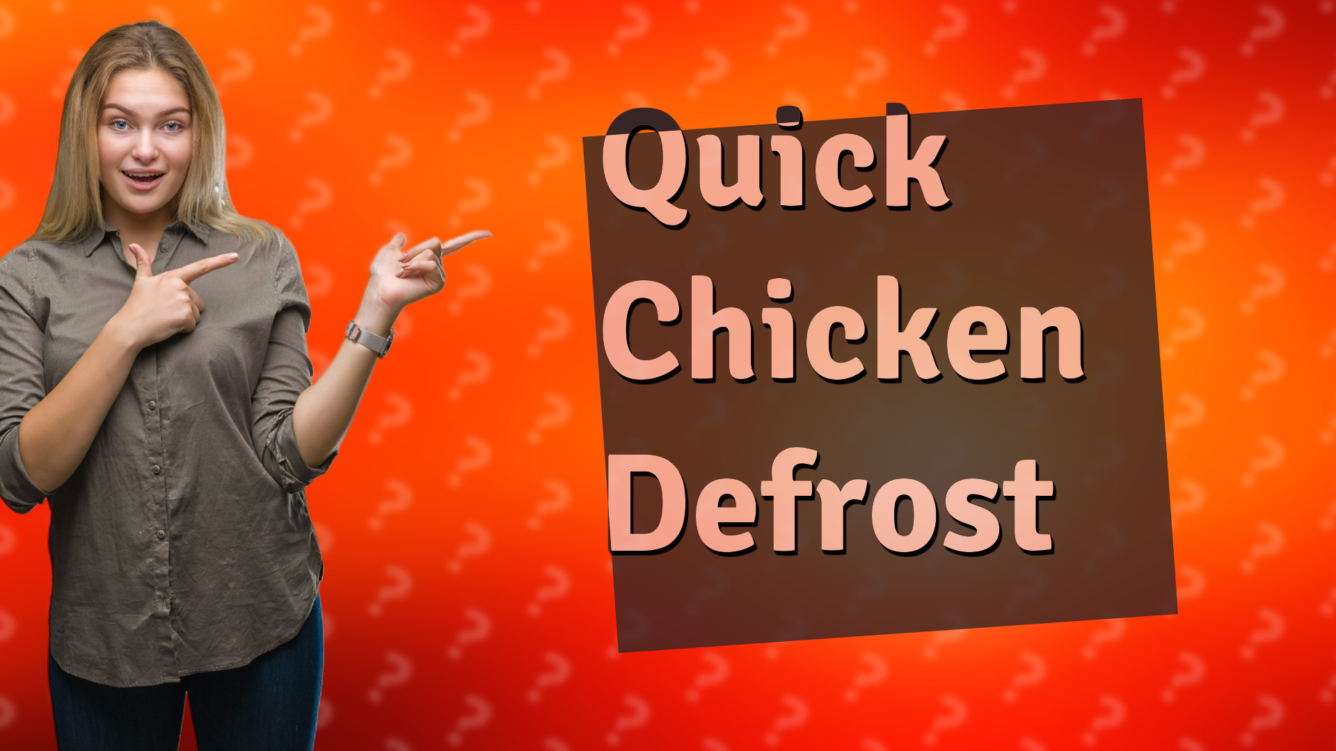 Quick Chicken Defrost