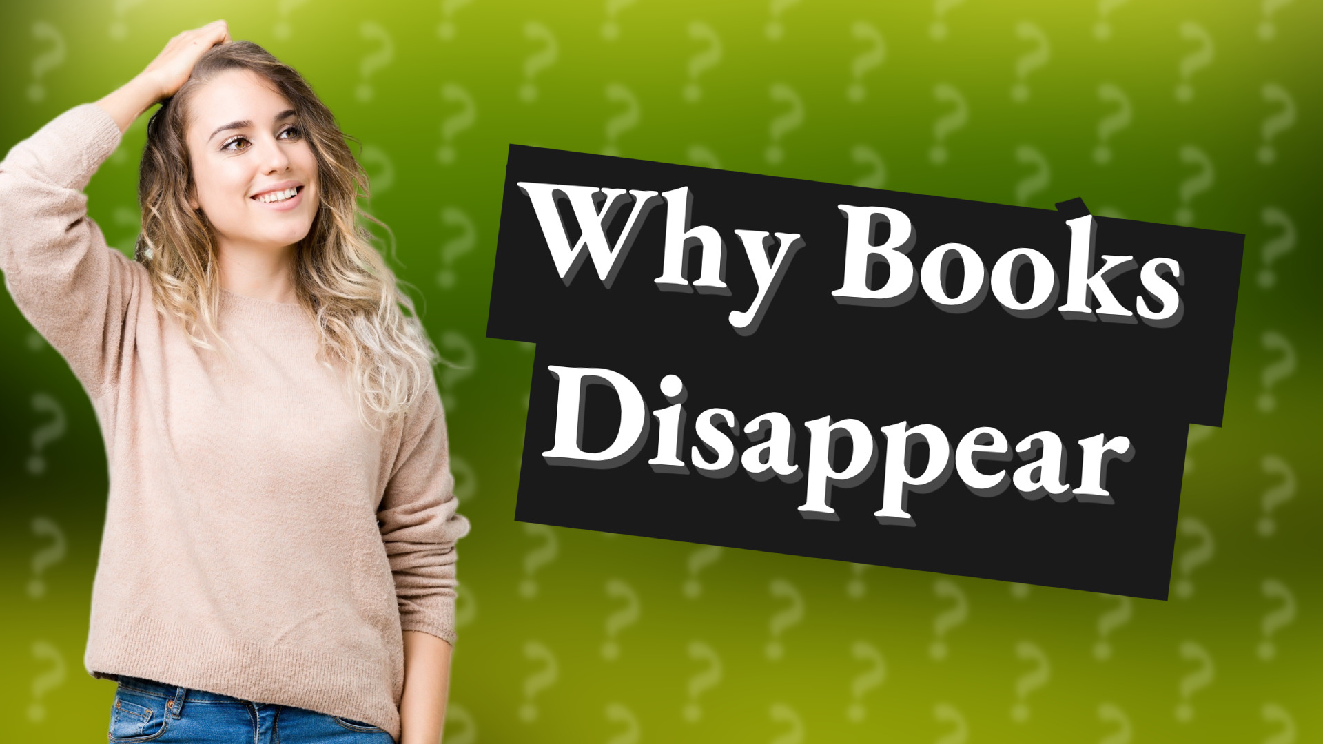 Why Books Disappear