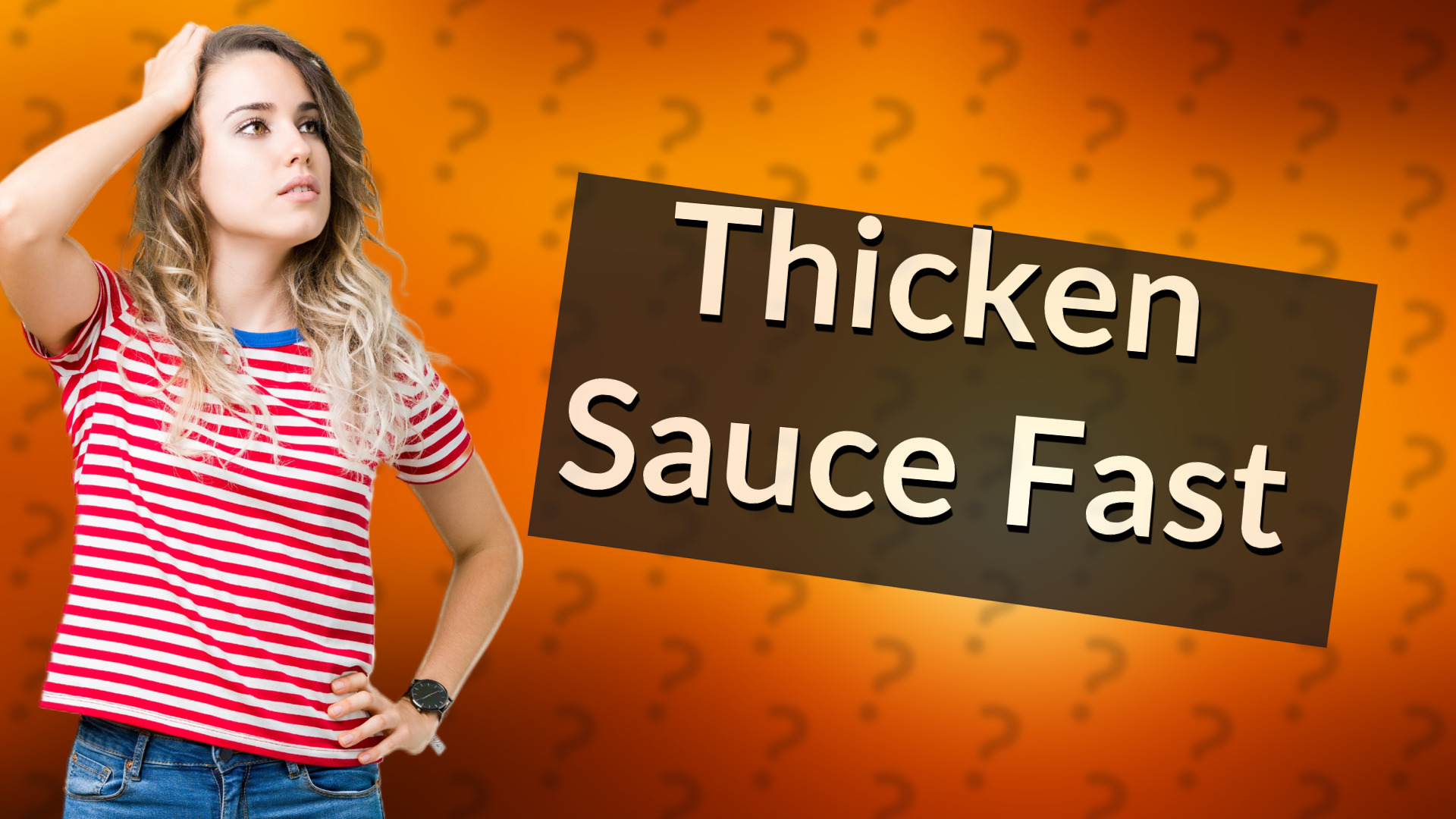 Thicken Sauce Fast