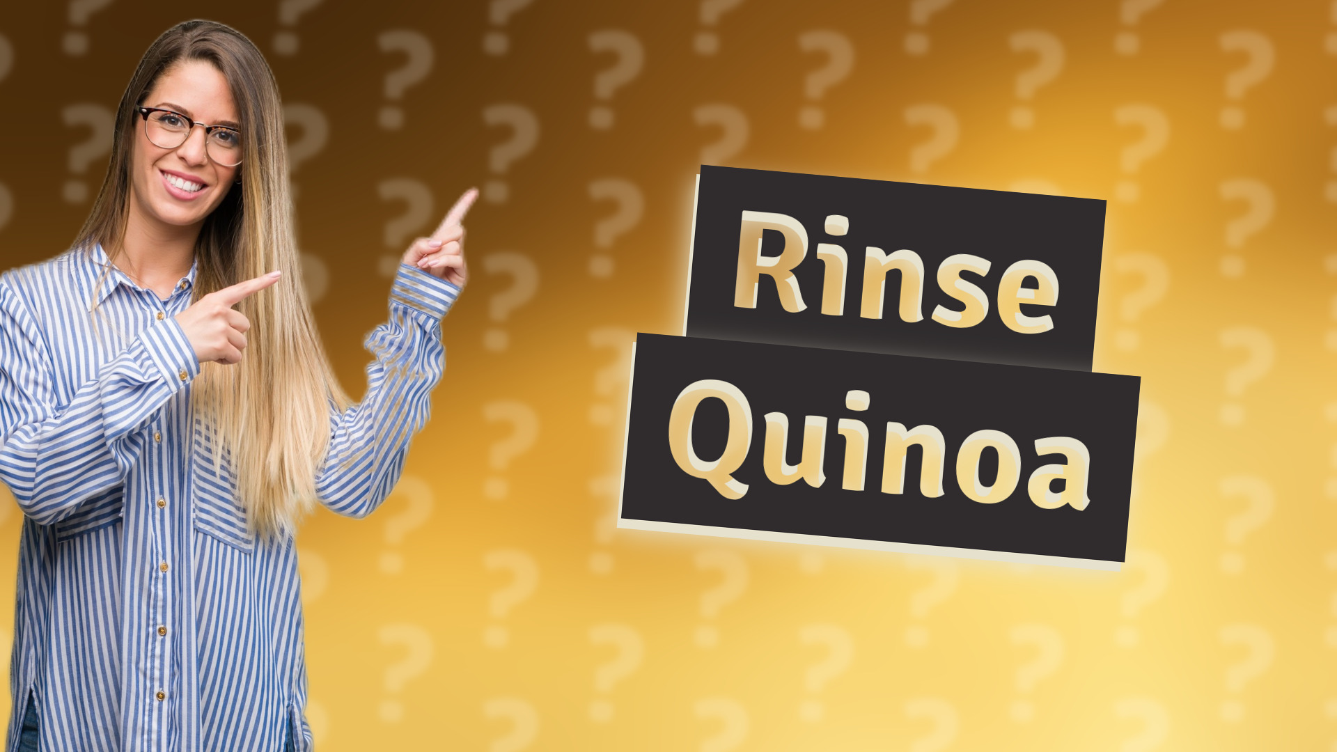 Rinse Quinoa