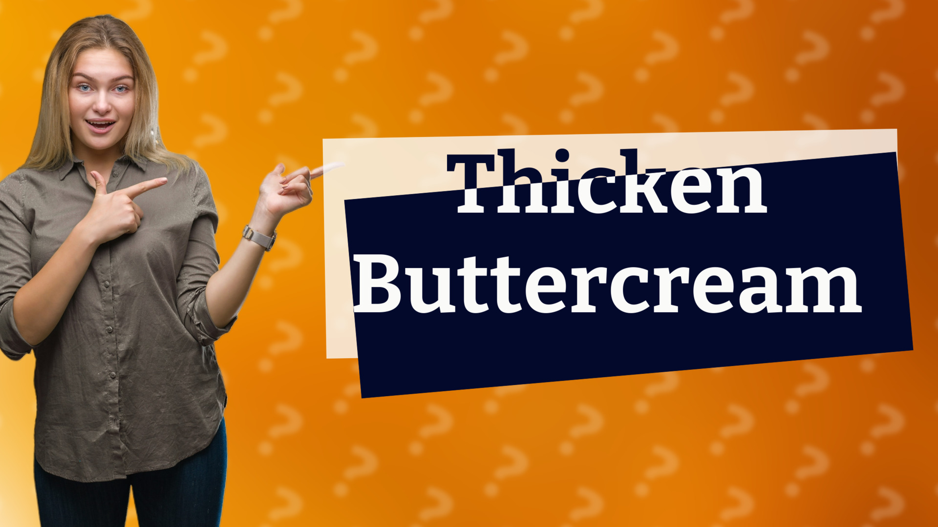Thicken Buttercream