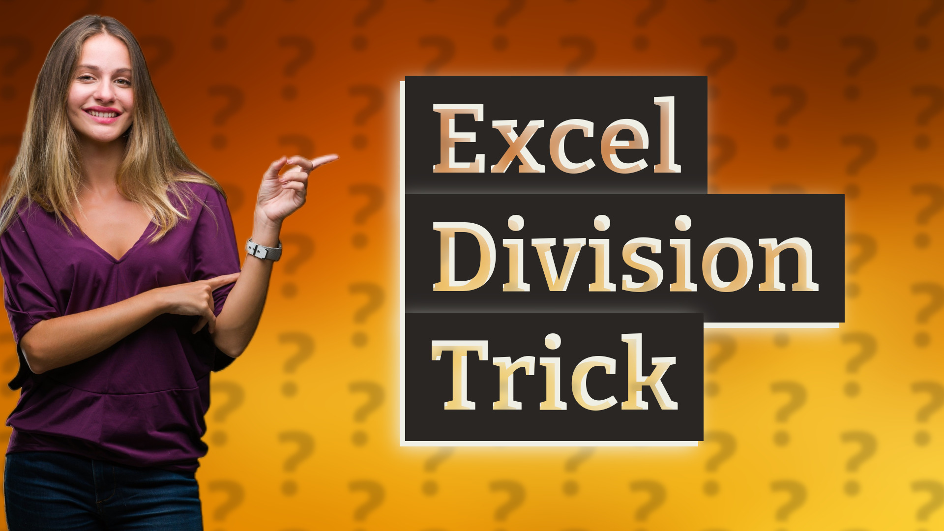 Excel Division Trick