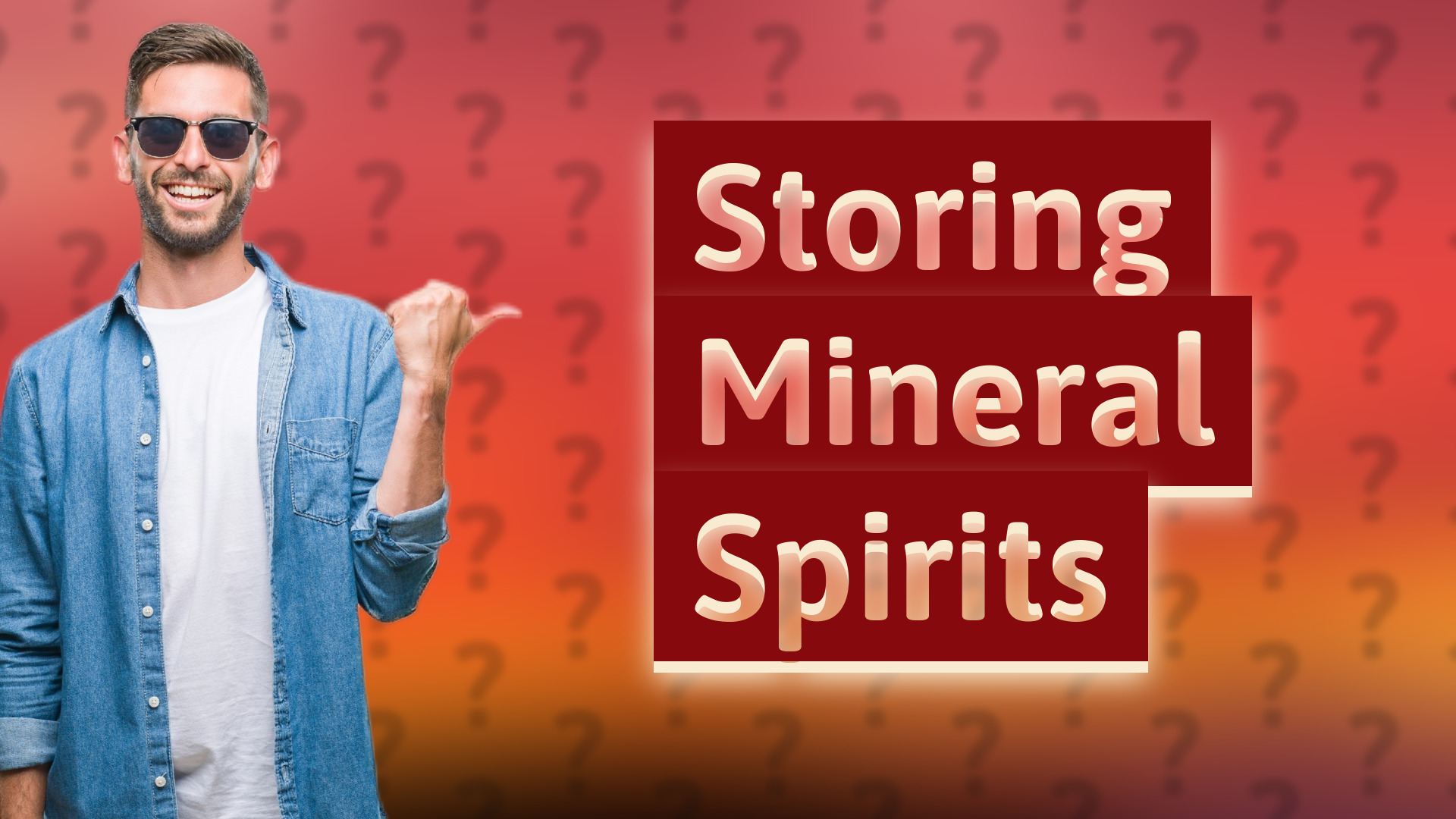 Storing Mineral Spirits