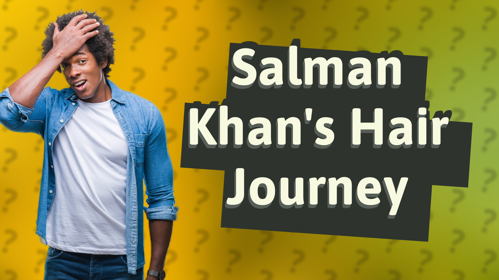 Salman Khan's Hair Journey