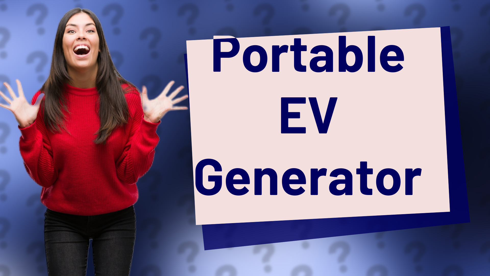 Portable EV Generator