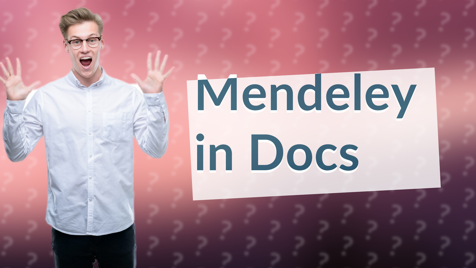 Mendeley in Docs