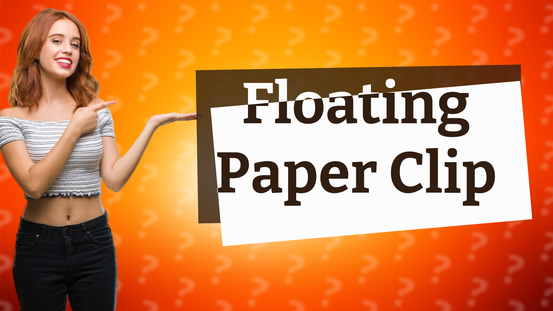 Floating Paper Clip