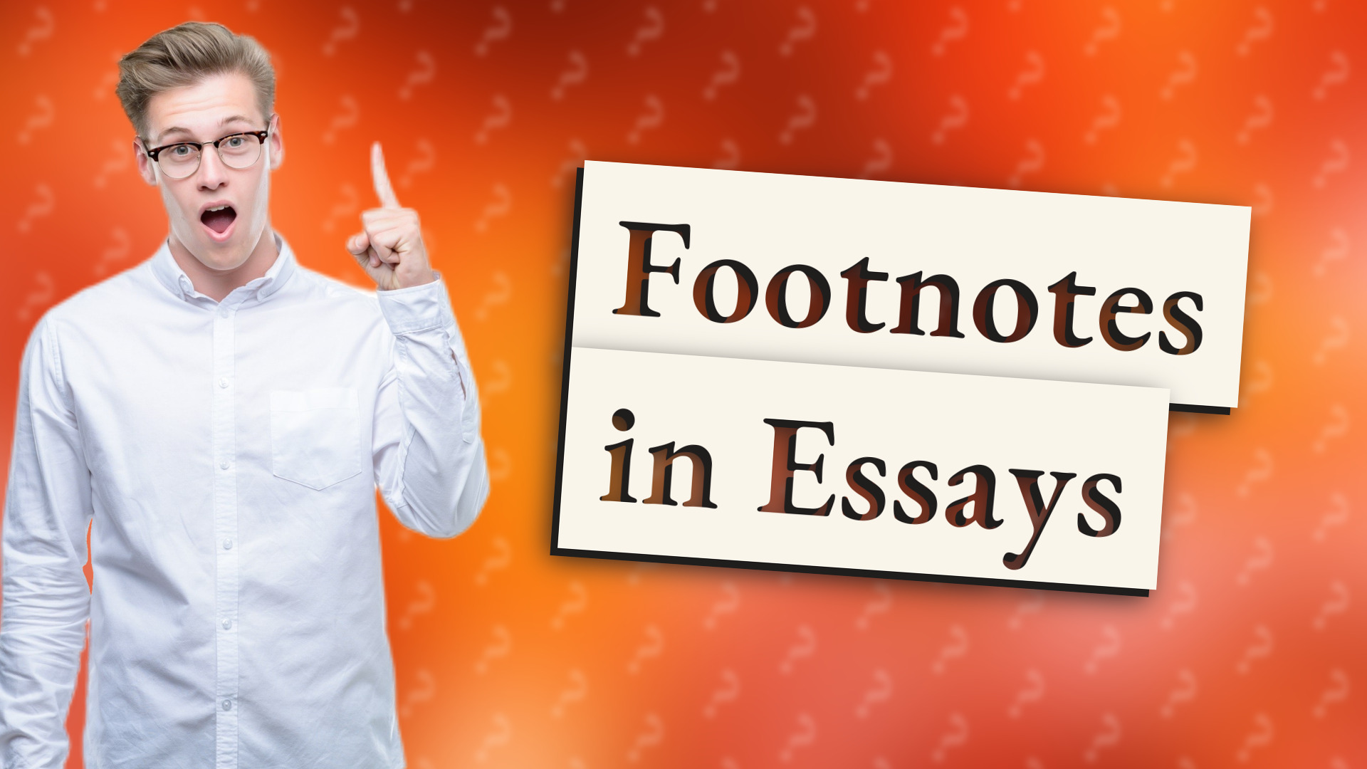 Footnotes in Essays