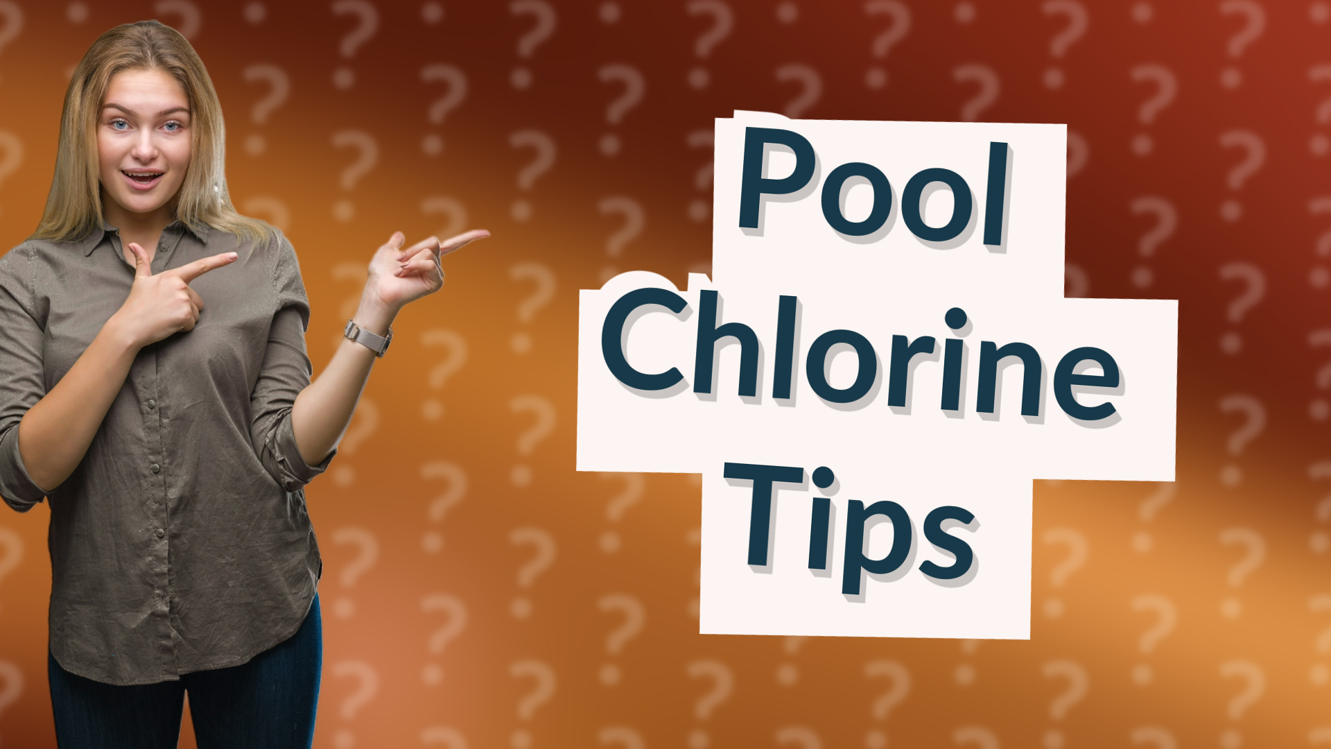Pool Chlorine Tips