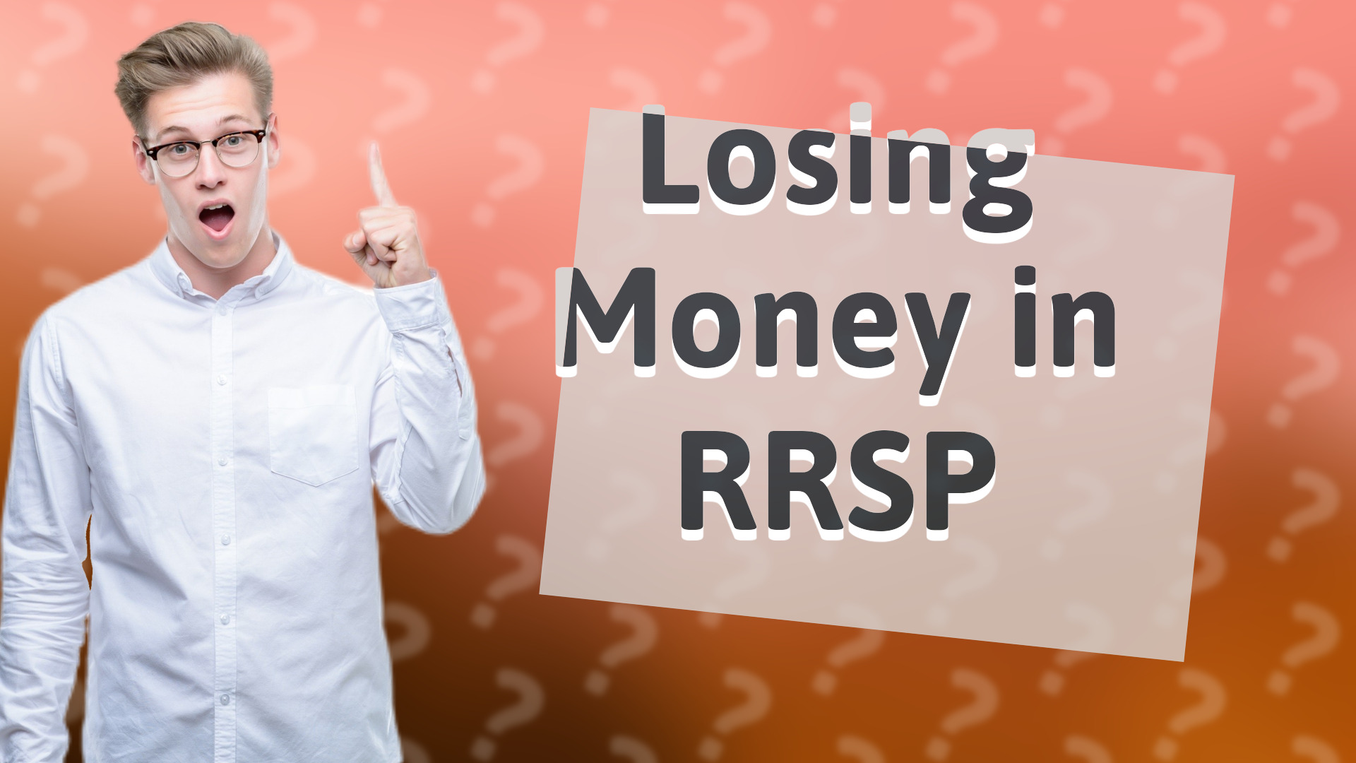 Losing Money in RRSP