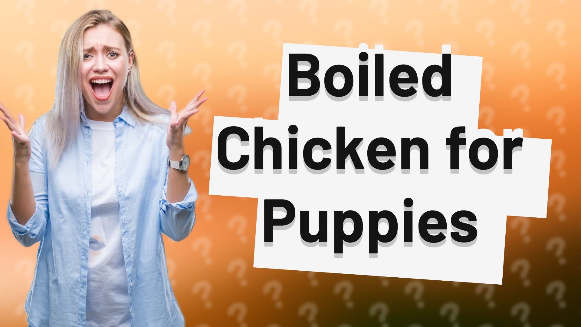 Boiled Chicken for Puppies