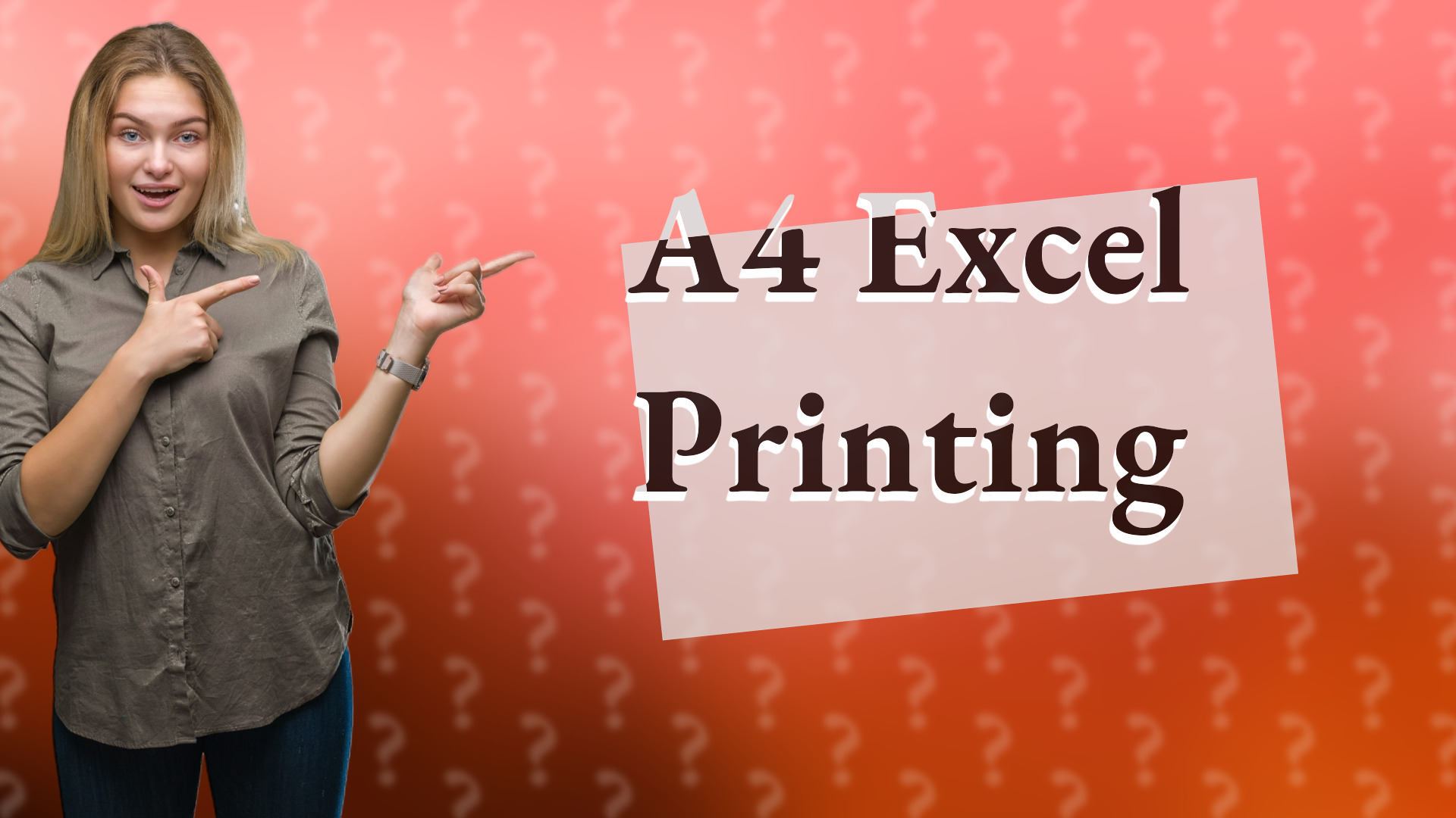 A4 Excel Printing