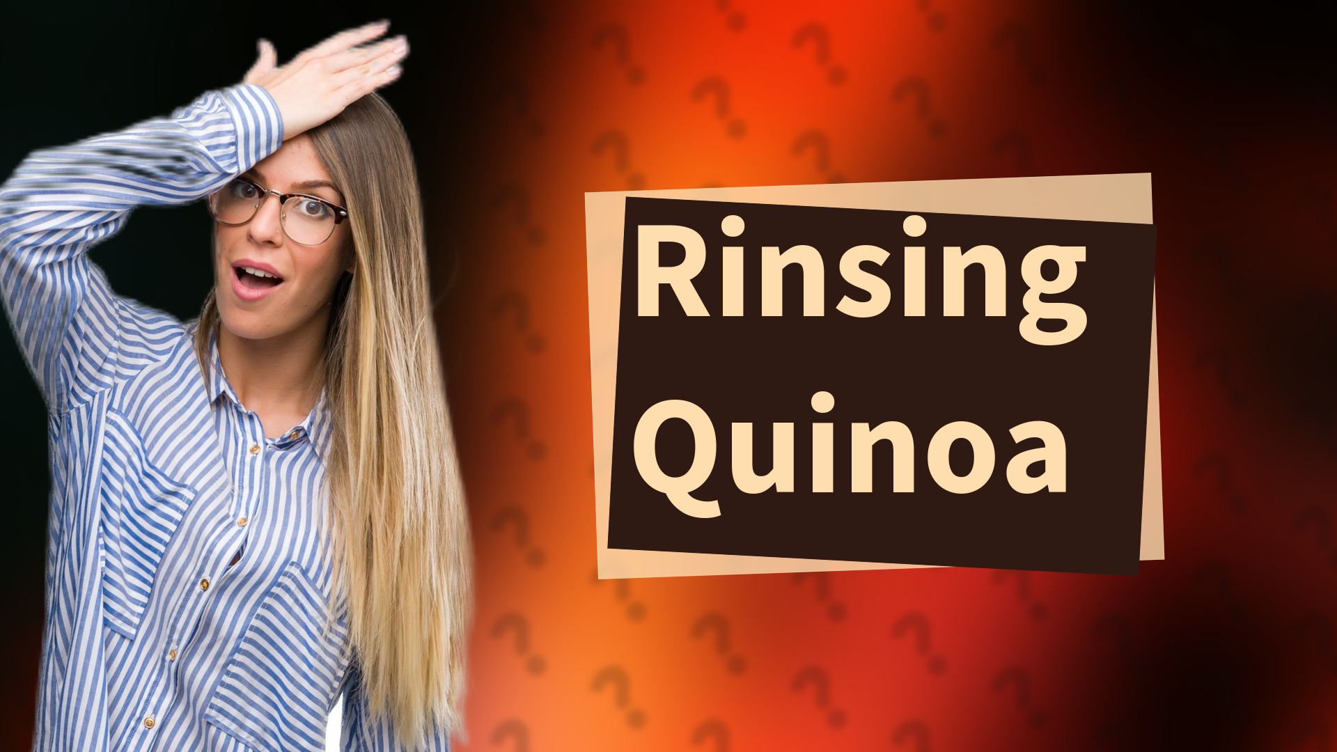 Rinsing Quinoa