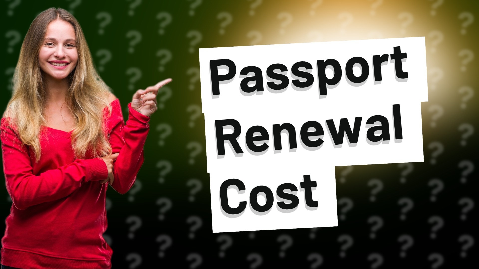 Passport Renewal Cost