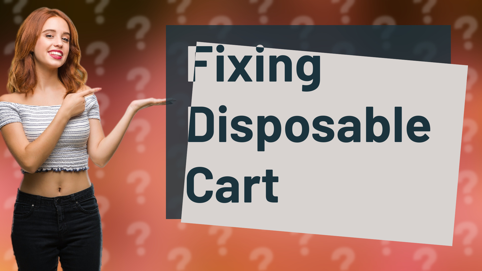 Fixing Disposable Cart