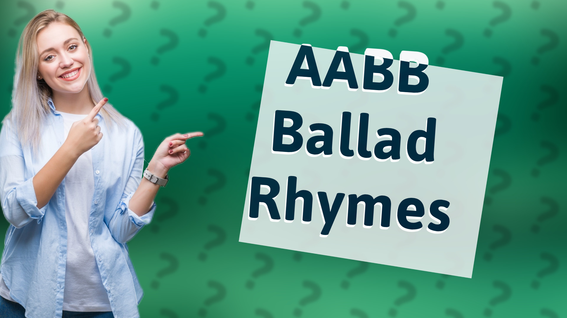 AABB Ballad Rhymes